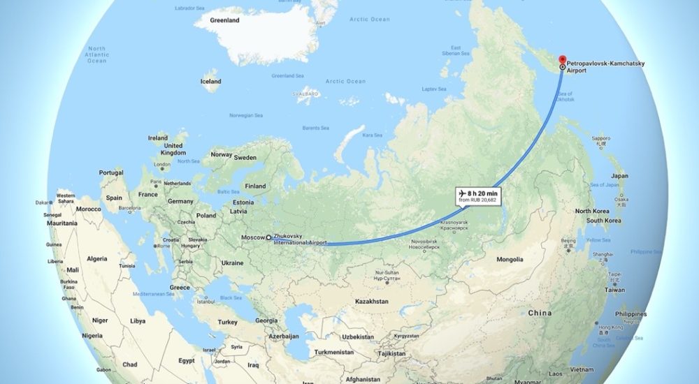 2位阿利亞從堪察加半島出發的航班（橫跨9個時區）
5位從哈巴羅夫斯克出發的航班（跨越8個時區）
2位從車里雅賓斯克出發的航班
4位從薩馬拉出發的航班